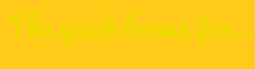 Image with Font Color EEDB00 and Background Color FFCB18